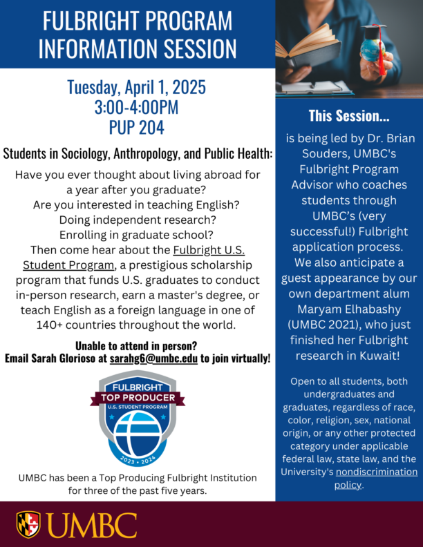 Explore the World with Fulbright! Info Session on April 1