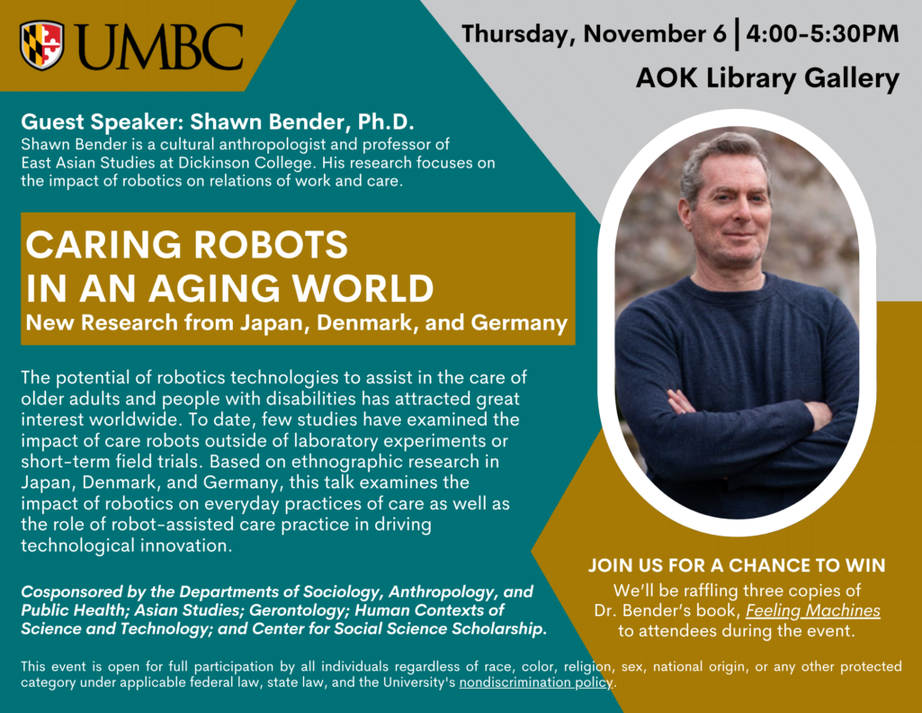Join us for Dr. Bender’s Lecture, Nov. 6
